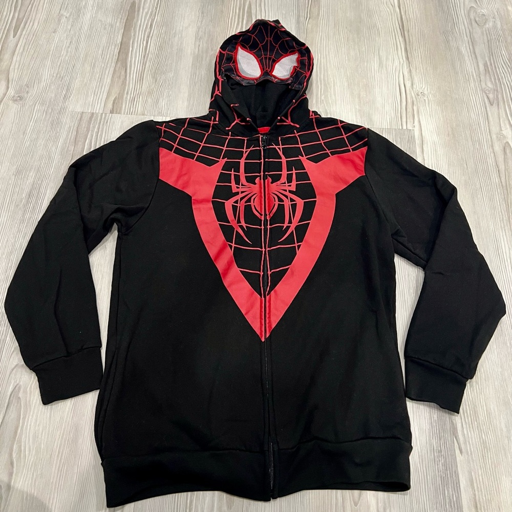 Marvel SPIDERMAN Zip Hoodie Sweatshirt -Youth size XL- GUC